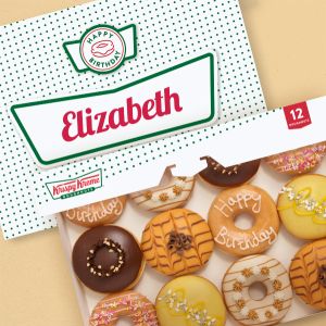 Personalised Happy Birthday Box &amp; Celebration Dozen