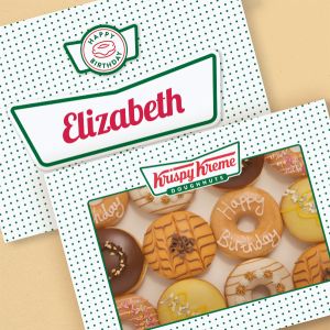 Personalised Happy Birthday Box &amp; Celebration Dozen