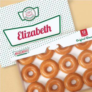 Personalised Happy Birthday Box Original Glazed™ Dozen