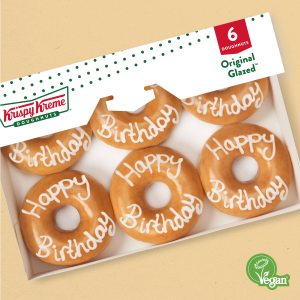 Vegan Say It With Krispy Kreme 6 Pack